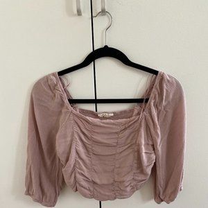 Blush Pink Poofy Top